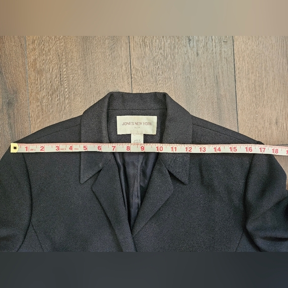 🔴 Vintage Jones New York Womens Black 2-piece Suit - Size 8/10 - Picture 9 of 16